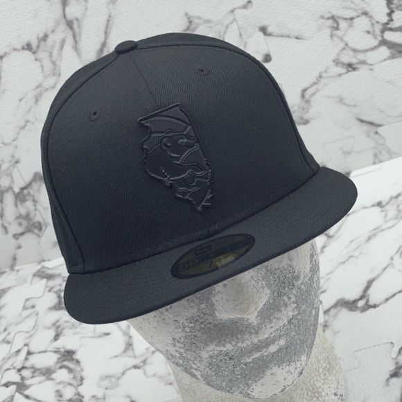 Men's New Era Cap Black Chicago Cubs 59FIFTY MLB NWT - Picture 1 of 6